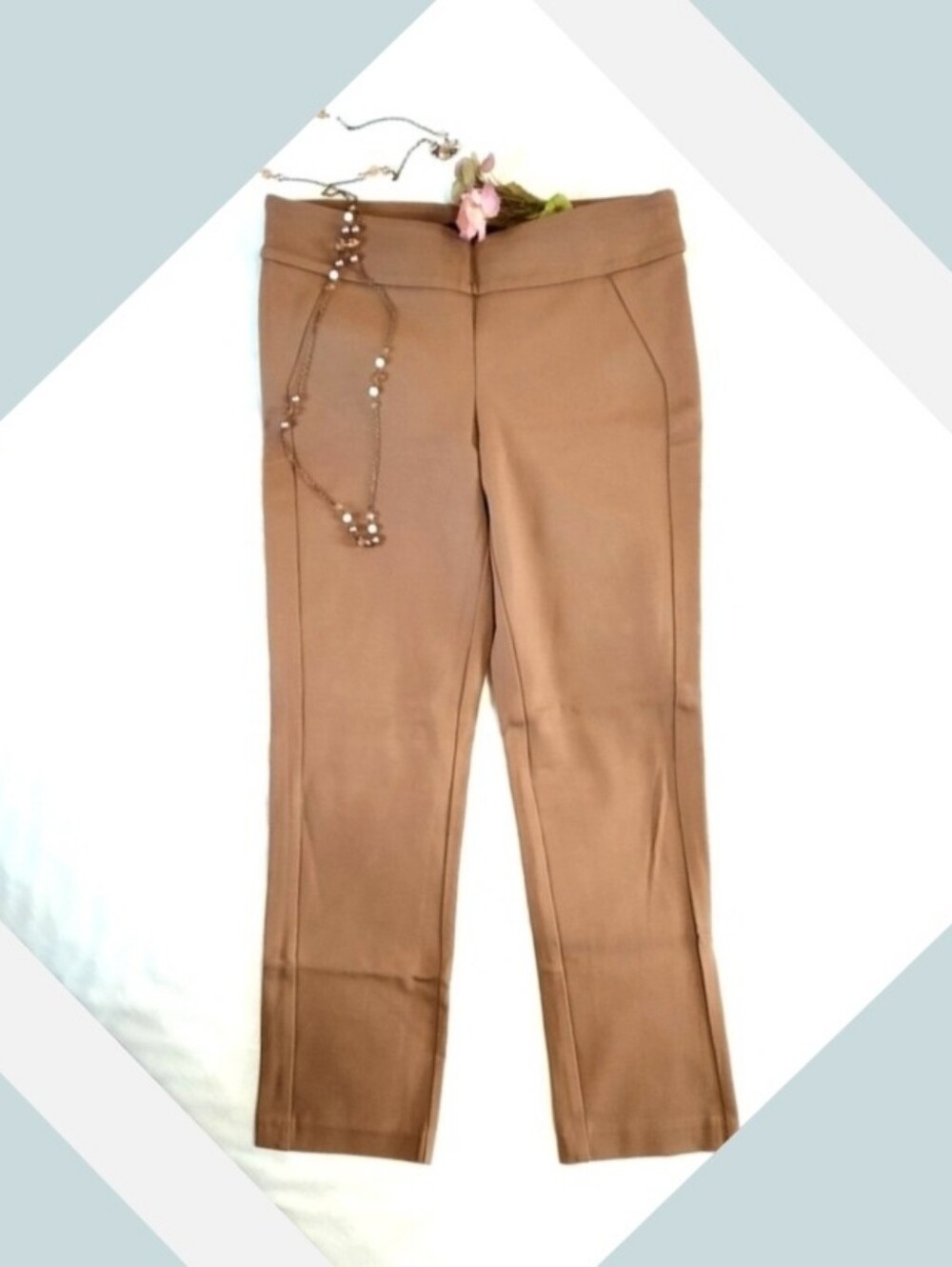 UP! Tan Women's Pants XL Comfortable and Easy Work or Casual Wear